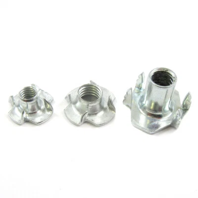 £3.99 • Buy Captive T Nut 4 Pronged Steel Tee Nut M6, M8, M10, Threaded Inserts Wood  B,z,p.