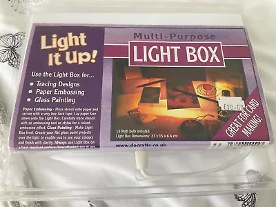 Docrafts Light  It Up Multi Purpose Light Box For Diamond Painting Embossing Etc • £5