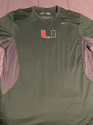 Nike Miami Hurricanes Dri-fit Shirt • $40