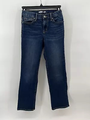 Old Navy Girls Sz 10 Boot-Cut Jeans Built-In Flex Dark Blue Wash • $8.50