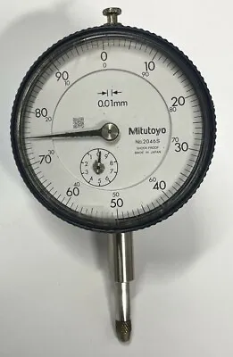 Mitutoyo 2046S Metric Dial Indicator 0-10mm Range 0.01mm Graduation  • $58.50