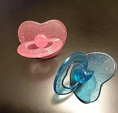 $4.25 • Buy 2 Cute Pacifiers    Fits Great On Baby Alive Lil Sips Baby   And Wet N Wiggles