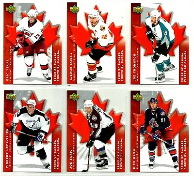 2007-08 Mcdonalds  Ud Pride Of Canada Insert Cards - Pick Singles - Finish Set • $0.72