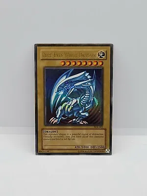 Rare Original Blue-Eyes White Dragon Holo Starter Deck Kaiba Yugioh Card SDK-001 • $44.99