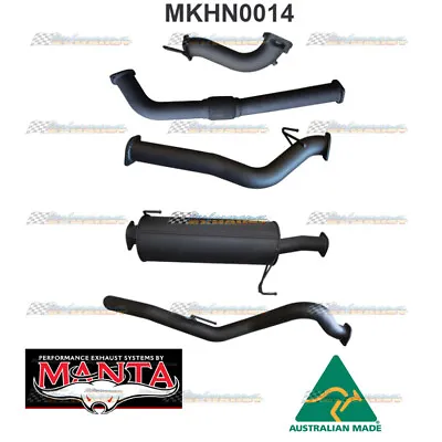 MANTA Full 3  Exhaust With Muffler For Holden Rodeo RA 3.0L TD SWB • $1978