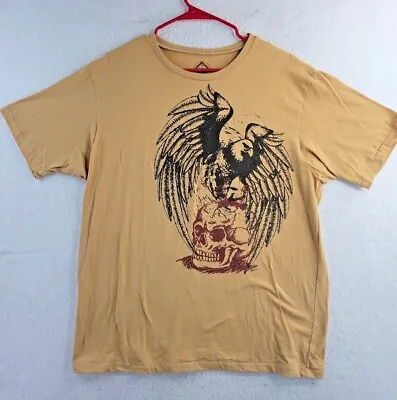 Vintage Clothing Skull Eagle Graphics Mens Retro Single Stitch T-shirt Size L • $26.99