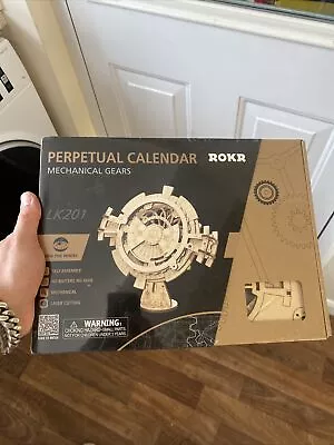 £12.99 • Buy NEW.  3D Wooden Puzzle  Perpetual Calendar Wooden Gears By Hands Craft ROKR