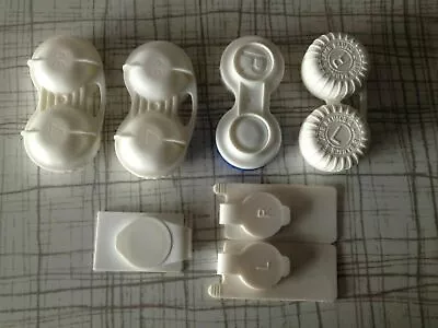 £1.40 • Buy Contact Lens Cases Storage Soaking Mini Portable Travel Eye Care L&R Marked Box