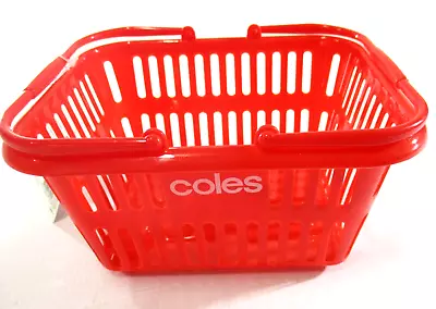 Coles Little Shop Mini Supermarket Basket Brand New 16cm X 13cm And Is 8cm High • $6.40