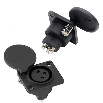 Mobility Scooter Charging Socket 3 Pin XLR Female Chassis Panel Plug Socket UK • £5.48