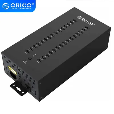 ORICO 20/30 Ports Industrial 300W Powered Data Hub USB 2.0 Splitter Full Metal • $74.99