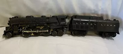 Lionel Vintage No. 2037 Steam Locomotive & 243W Whistle Tender 027 Untested • $69.99