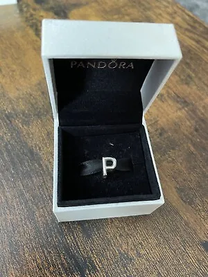 Genuine Pandora Alphabet Letter P Shape Initial  Charm • £16