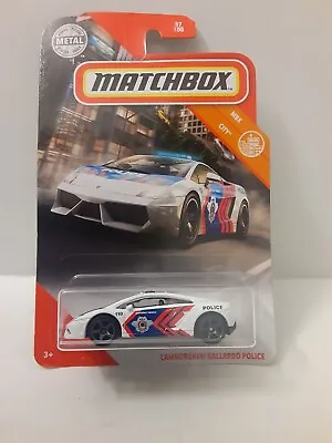 2020 Matchbox ~ Lamborghini Gallardo Police ~ Mbx City ~ 87/100  • $2.15