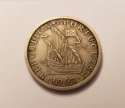 $4.98 • Buy 1967 Portuguese Old Ship Coin ~ Somewhat Rare ~ Nice Condition World Coin