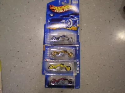 Hot Wheels - Blast Lane Motorcycle Lot Of 4 • $34.99