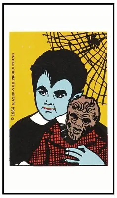 Munster T.v. Theatre Sticker - Eddie Holding Teddy Wolf - Specialty Card • $2.99
