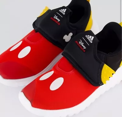 ADIDAS X DISNEY Red & Black Mickey Mouse Trainers • £30