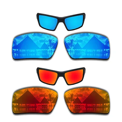 $13.88 • Buy Red & Glacier Blue Polarized Replacement Lenses For-Oakley Eyepatch 2 Sunglasses