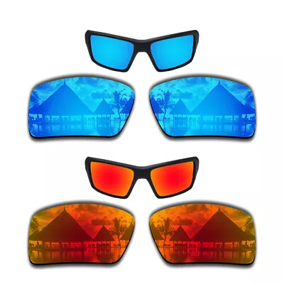 $13.88 • Buy Red & Glacier Blue Polarized Replacement Lenses For-Oakley Eyepatch 2 Sunglasses