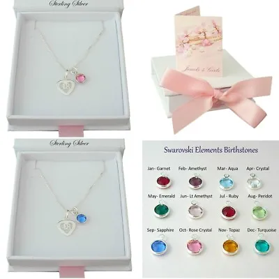 £16.99 • Buy Sterling Silver 18 Necklace With Birthstone, Gift For 18th Birthday, Gift Boxed