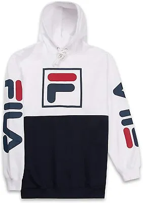 Fila Hoodie Mens Hoodies Pullover Big And Tall Fleece Hoodie Fila Sweatshirt • $44.99