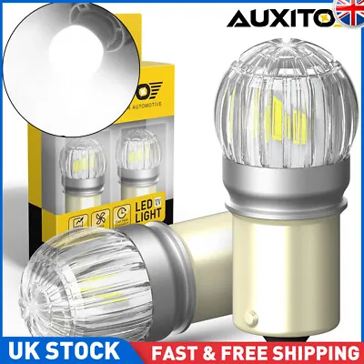 2X BA15s 1156 P21W 382 COB LED Daytime Running Light Lamps Bulb DRL Xenon White • £14.49