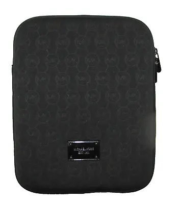 Michael Kors Electronics Black Neoprene Mk Logo Ipad Tablet Case Coversleeve • $50.99