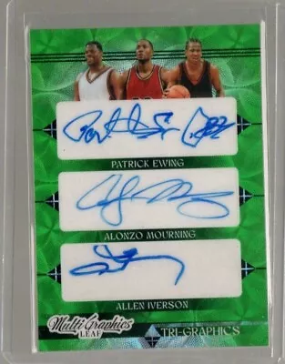 Patrick Ewing Iverson * Mourning 2024 Leaf Multigraphic Triple Auto Kaleidoscope • $53