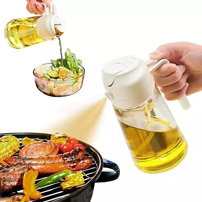 2 In 1 Glass Oil Sprayer & DispenserGlass Oil Bottle With Premium Nozzle^ • $21.99