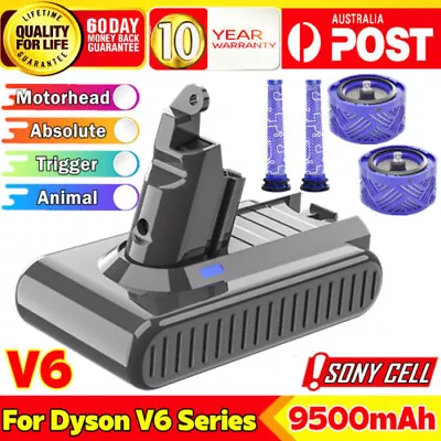 For Dyson V6 Battery V6 Animal V6 Absolute Trigger Motorhead SV04 SV06 / Filters • $40.99