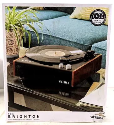 *NEW* Victrola VTA-71-MAH The Brighton VTA-71 MAH Bluetooth Hybrid Record Player • $49.99