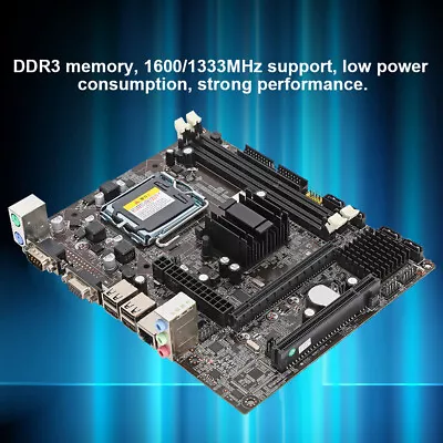 For Intel G41M LGA775 DDR3 1066/1333MHz Computer Motherboard Desktop Mainboard • £41.80
