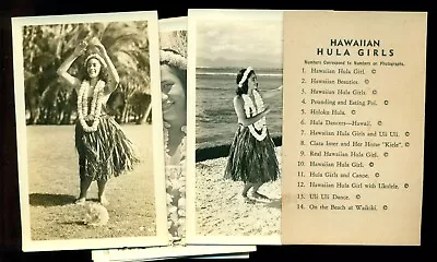 1930s Vintage Hawaiian HULA GIRLS Photo Set 13 Nice Photos • $18