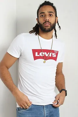 Levis Mens Big Logo T-Shirt White - Size Small S (W1Y3) • £5.99