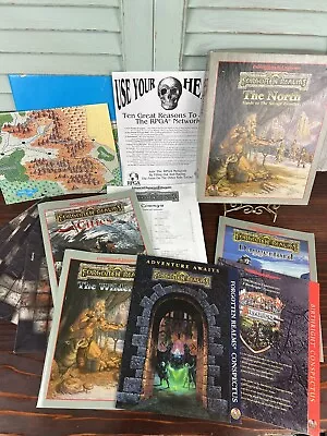 Vintage Lot Of Advanced Dungeons And Dragons RPG Gaming Books  Manuals Random • $50