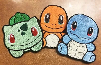 Bulbasaur Squirtle Charmander Pokemon Kanto Region Starters Iron On Patches • $8.50