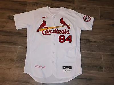 Ryan Meisinger St. Louis Cardinals Game Used MLB Nike Jersey 48 Lou Brock Patch • $66