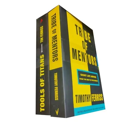 $39.26 • Buy Timothy Ferriss 2 Books Collection Set(Tools Of Titans, Tribe Of Mentors) PB NEW