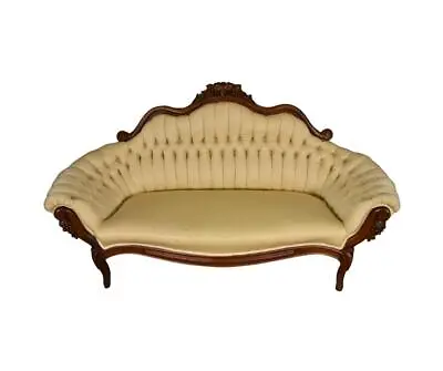 Antique Victorian Grape Carved Sofa #21945 • $875