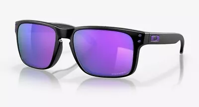 Oakley Holbrook Sunglasses Matte Black Prizm Violet Purple Oo9102-k655 • $95