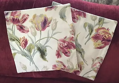 Two 16x16 Laura Ashley Cushion Covers In Gosford Cranberry  • £24.50