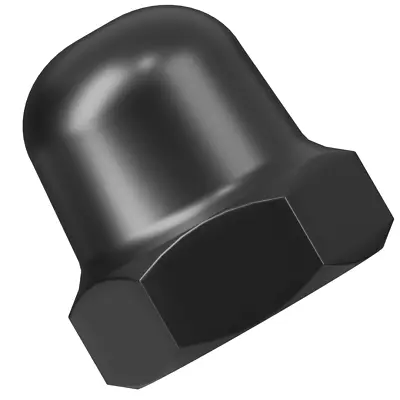 Black Metric Hexagon Domed Cap Nuts  Fit Screws Bolts M4 M5 M6 M8 M10 M12 • £39.99