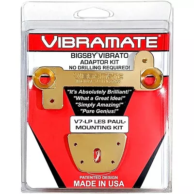 $101.99 • Buy Vibramate V7-LP Mounting Kit For Les Paul Guitars, Gold