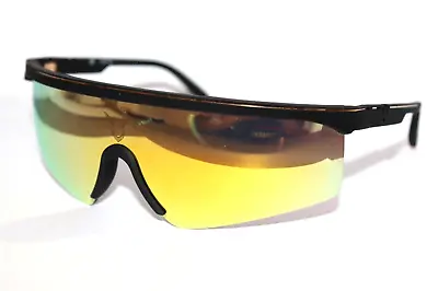 POLICE Lewis Hamilton F1 Sunglasses Black Frame/ Yellow Gold Mirror Lens • $69.99