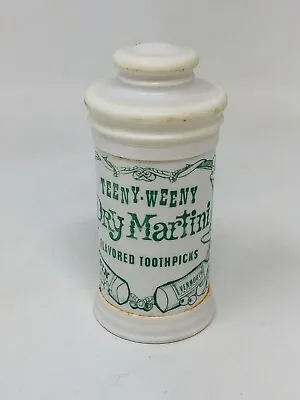 Vintage Tex Art Teeny-Weeny Dry Martini Flavored Toothpick Holder Collectible • $7.99