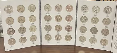 1948-1963 Franklin Half Dollar COMPLETE COLLECTION Harris Book G-BU RARE!! SS-60 • $499