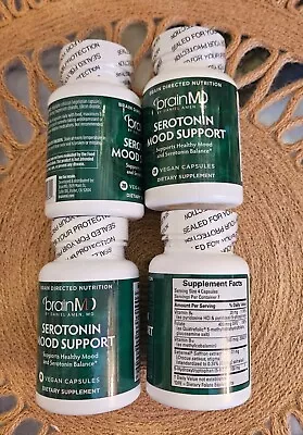 BRAINMD Serotonin Mood Support - 28 Capsules - Gluten Free EXP 01/2025 Pack Of 4 • $19.99