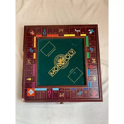 Vintage Franklin Mint Monopoly Collector's Edition Wood Game Board- Board Only • $39.95