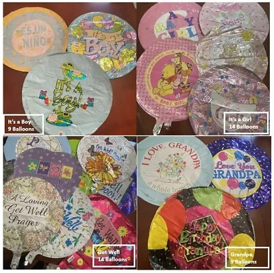 Assorted Mylar Balloons All Occasions Lot Of 139 Balloons 18  And More **READ • $65